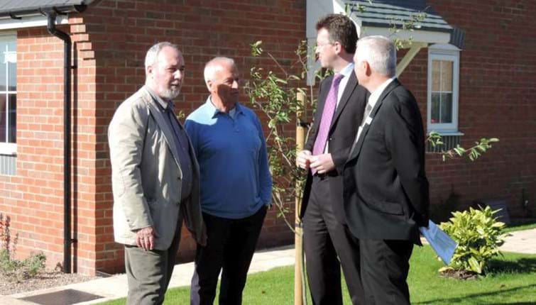 Local MP visits new rural development to discuss housing issues